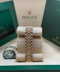 Alternative view of Rolex Datejust m278343-0001/0002 White Dial Yellow Rolesor Oyster Watch