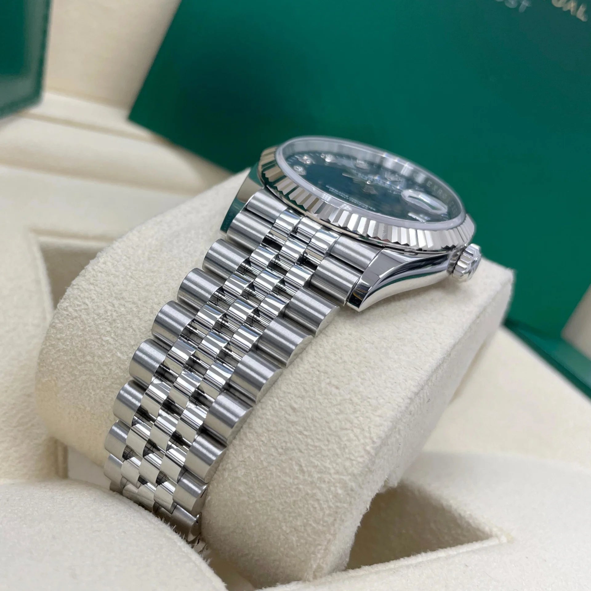 Rolex Datejust 36mm 126234 Blue Fluted Motif Diamond Dial Jubilee Bracelet Watch - Image 7
