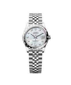 Rolex Datejust m278344-0005/0006 Mother-of-Pearl Dial 31mm Domed Diamond Oyster Watch