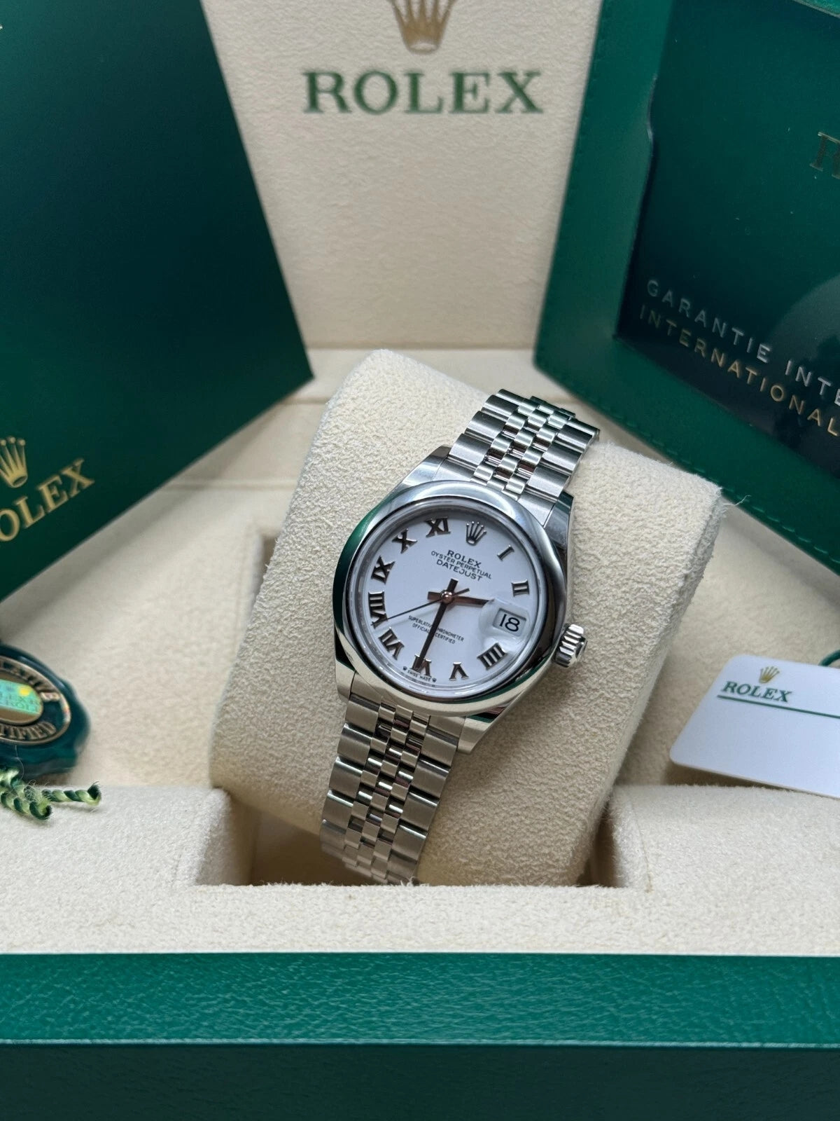 Rolex Lady-Datejust 279160 Oyster Perpetual 28mm White Dial Oyster Bracelet - Image 5