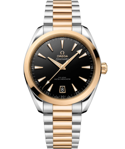 Omega Seamaster Aqua Terra 150M 41mm Black Dial Stainless Steel and Sedna�?18k Yellow Gold Bracelet 220.20.41.21.01.001