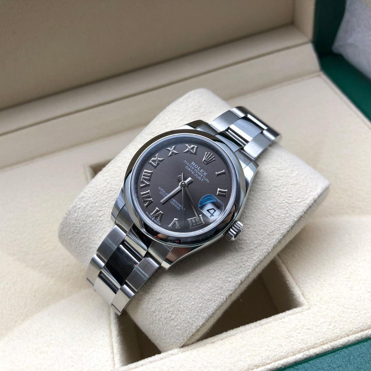 Rolex Datejust m278240-0015/0016 31mm Dark Grey Roman Domed Bezel Oyster Oystersteel - Image 2