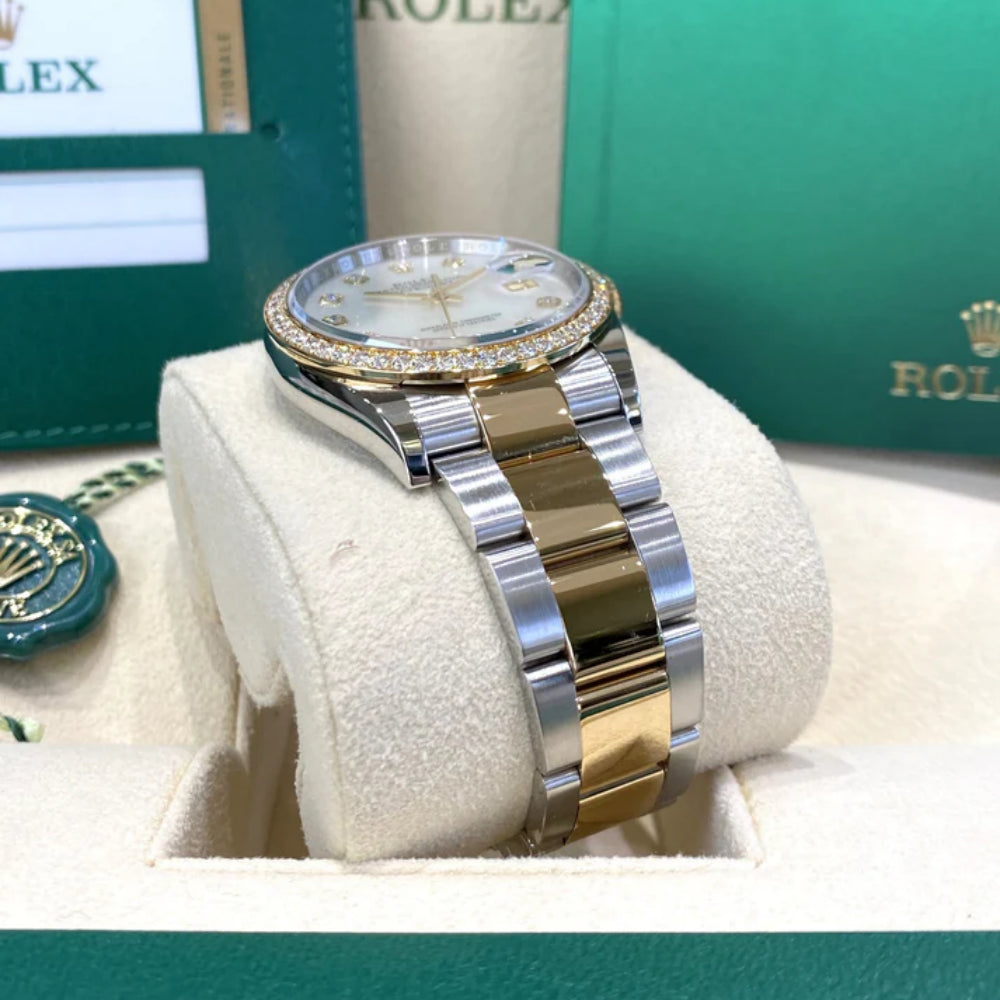 Rolex Datejust 36mm 126283 White Mother-of-Pearl Dial Jubilee Bracelet Watch - Image 14