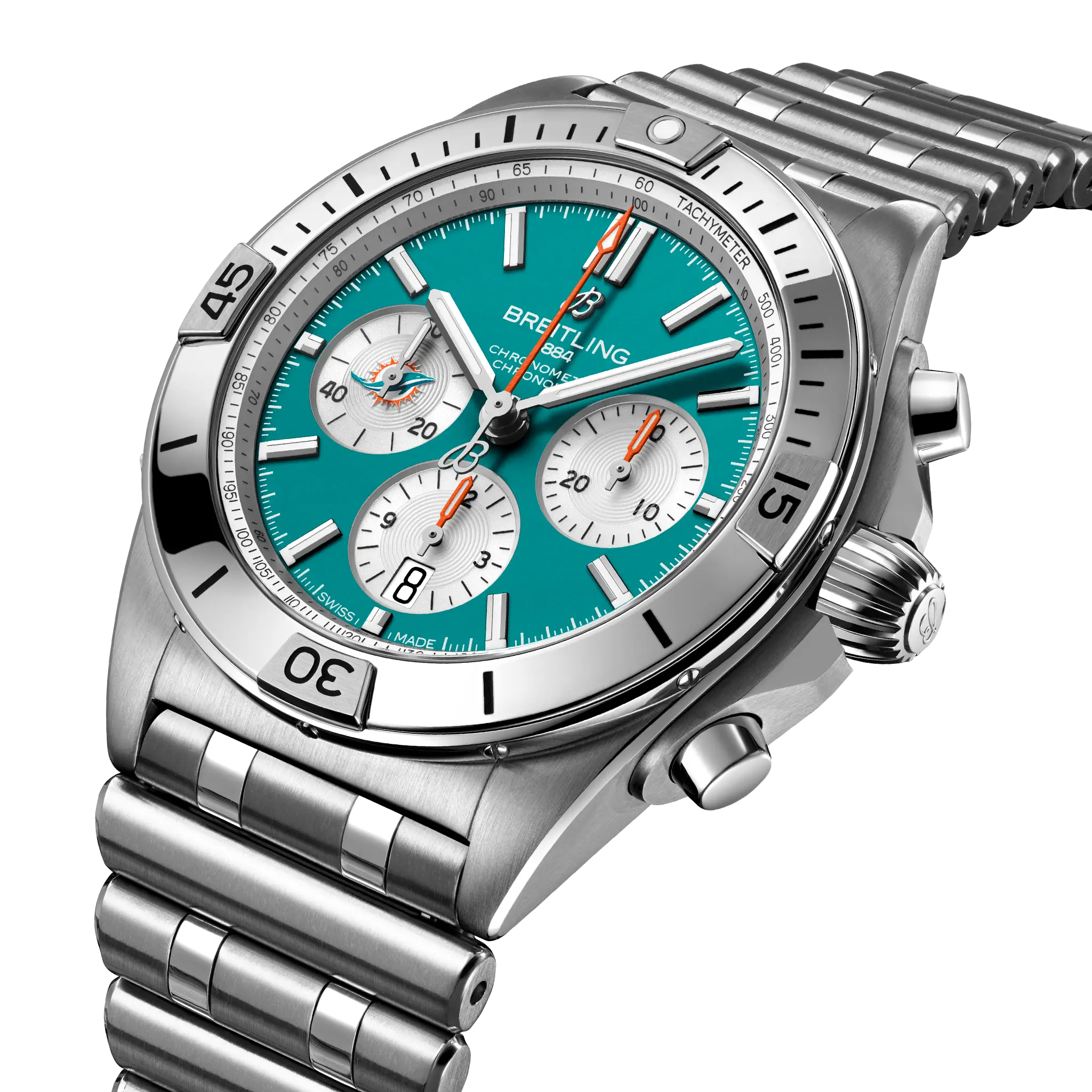 Breitling Chronomat B01 42 NFL Miami Dolphins Edition AB01342B1L2A1 - Image 2