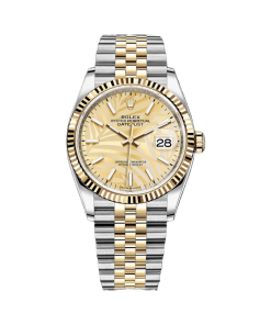 Rolex  Datejust 36mm 126233 Golden Palm Motif Dial Jubilee Bracelet Watch