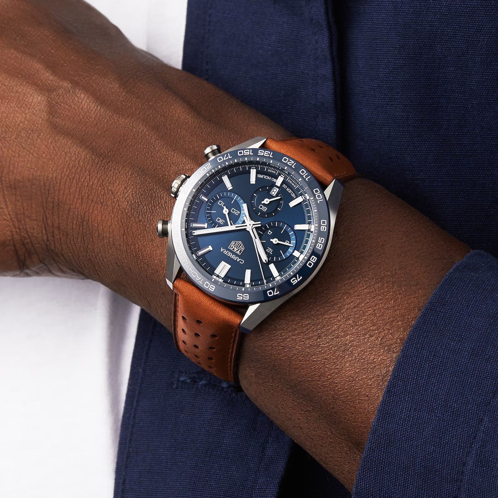 TAG Heuer Carrera Chronograph 44mm Mens Watch CBN2A1A.FC6537 - Image 5