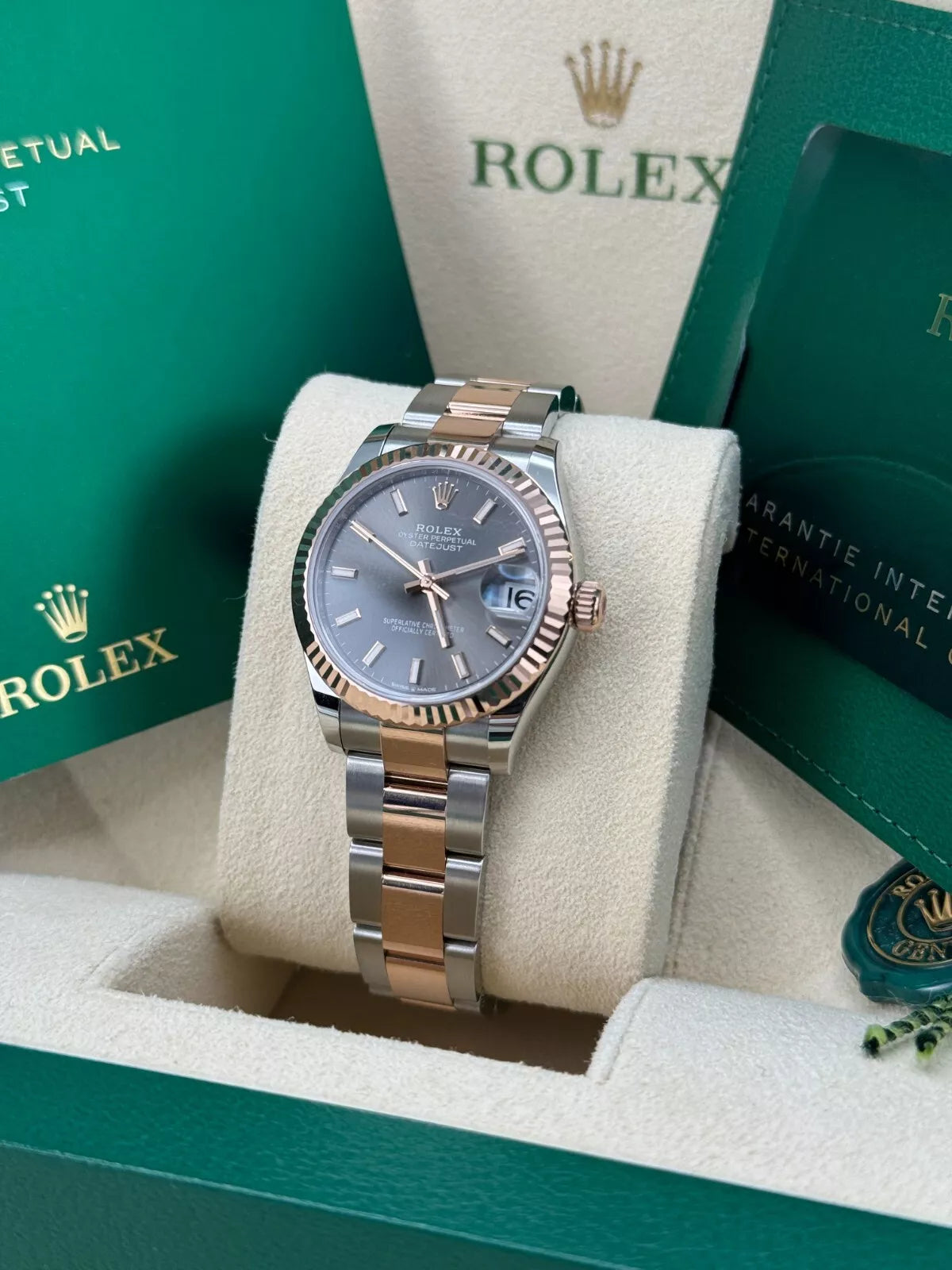 Rolex Datejust m278271-0017/0018 Slate 31mm Dial Oyster Bracelet Watch - Image 5