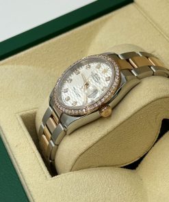 Alternative view of Rolex  Datejust 36mm 126281 Silver Palm Index Dial Jubilee Bracelet
