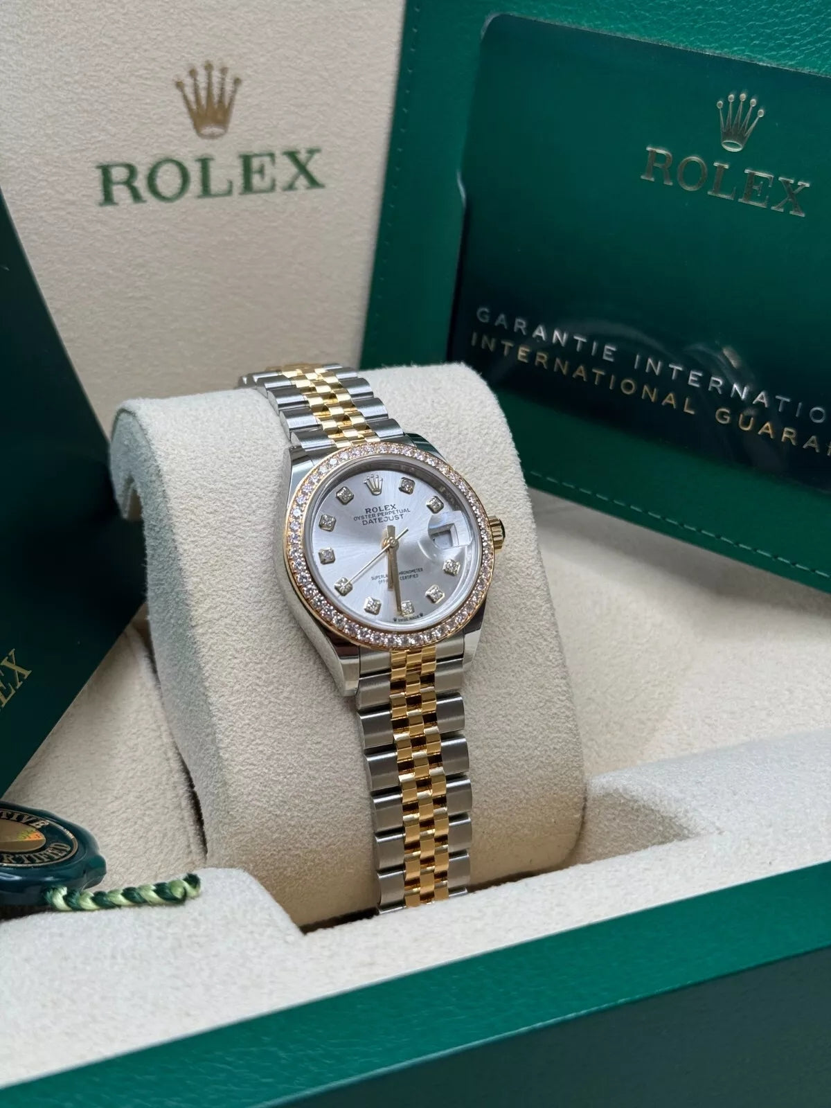 Rolex Lady-Datejust 28mm 279383RBR Silver Diamond Dial Yellow Rolesor Oyster Bracelet - Image 12