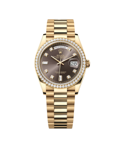 Rolex Day-Date 128348RBR-0005 Chocolate Diamonds Dial 36mm