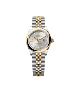 Alternative view of Rolex Lady-Datejust 28mm 279163 Silver Diamond Dial