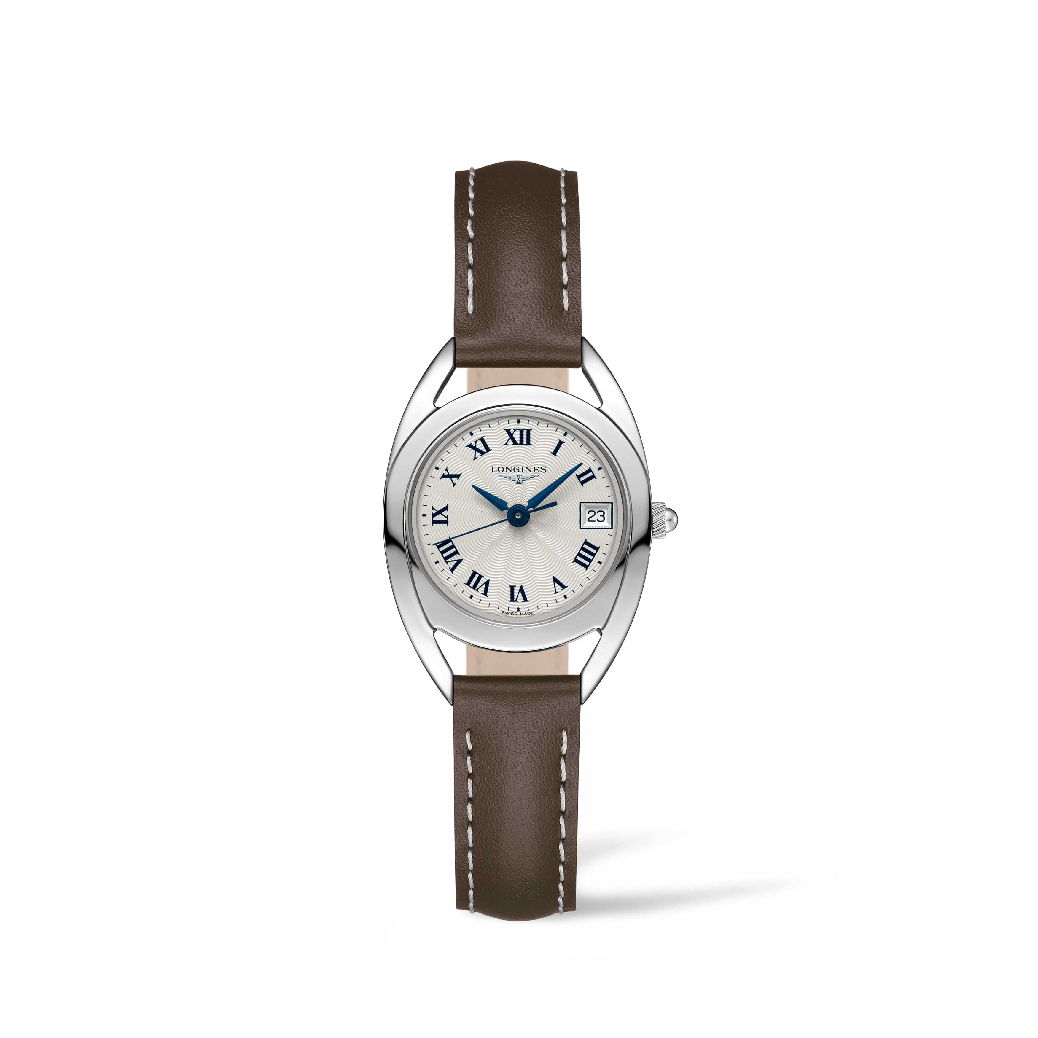Longines Women's L6.136.4.71.2 Equestrian Brown Leather Watch