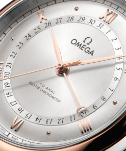 Alternative view of Omega De Ville Prestige 42 mm Silver Dial Stainless Steel  Sedna�?18k Rose Gold Strap 434.23.42.22.02.001
