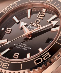 Alternative view of Omega Seamaster Planet Ocean 600M 39.5mm Brown Dial Sedna�?18k Rose Gold Strap 215.63.40.20.13.001