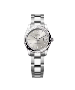 Rolex Datejust m278344 Silver Dial 31mm Domed Diamond