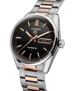 Alternative view of TAG Heuer Carrera Day-Date 41mm Mens Watch Black Rose Gold WDA2111.BD0001