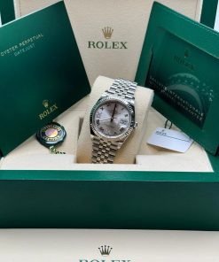 Alternative view of Rolex  Datejust 36mm 126234 White Roman Dial Oyster Stainless Steel Mens