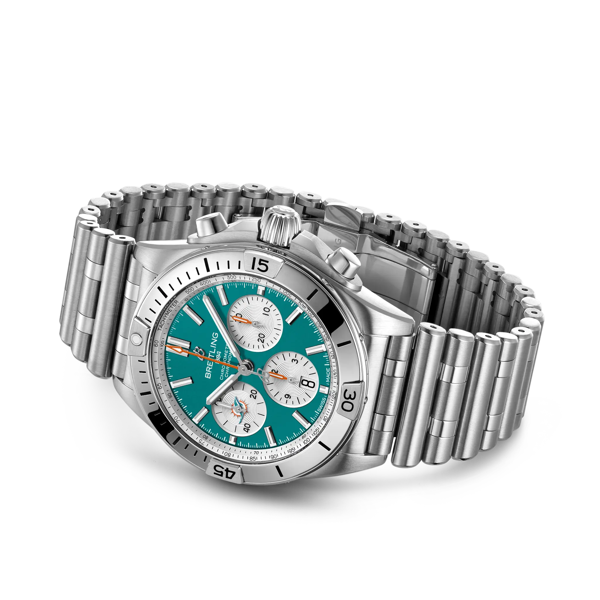 Breitling Chronomat B01 42 NFL Miami Dolphins Edition AB01342B1L2A1 - Image 3