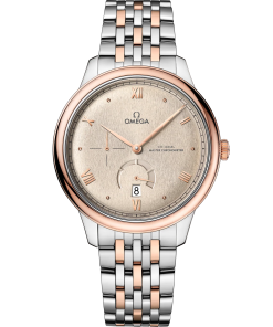 Omega De Ville Prestige 41 mm Linen Dial Stainless Steel  Sedna�?18k Rose Gold Bracelet 434.20.41.21.09.001