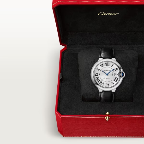 Cartier BALLON BLEU Black Alligator Strap 40mm - Image 4