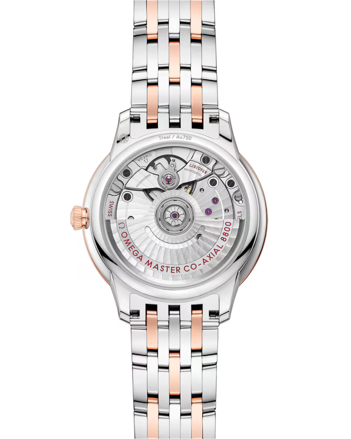 Omega De Ville Prestige 34mm Silver Dial Stainless Steel and Sedna�?18k Rose Gold Bracelet 434.20.34.20.02.003 - Image 2