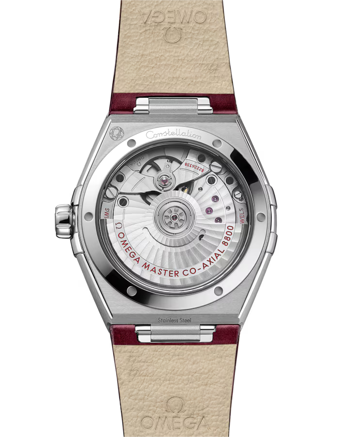 Omega Constellation 36mm Red Dial with Diamonds Stainless Steel Strap 131.18.36.20.61.001 - Image 3