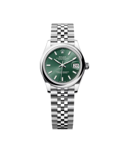 Rolex Datejust m278240-0011/0012 31mm Green Stick Domed Bezel Oyster Oystersteel