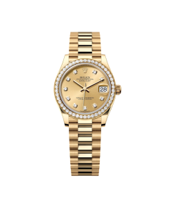Rolex Datejust m278288RBR-0005 Champagne 31mm Dial President Bracelet Watch