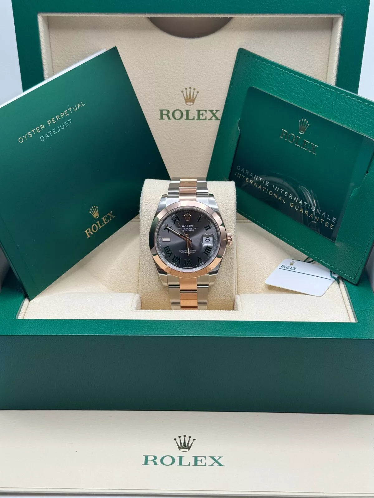 Rolex Datejust 41mm 126331 Oyster Band Steel and Everose Gold Men’s Watch - Image 13