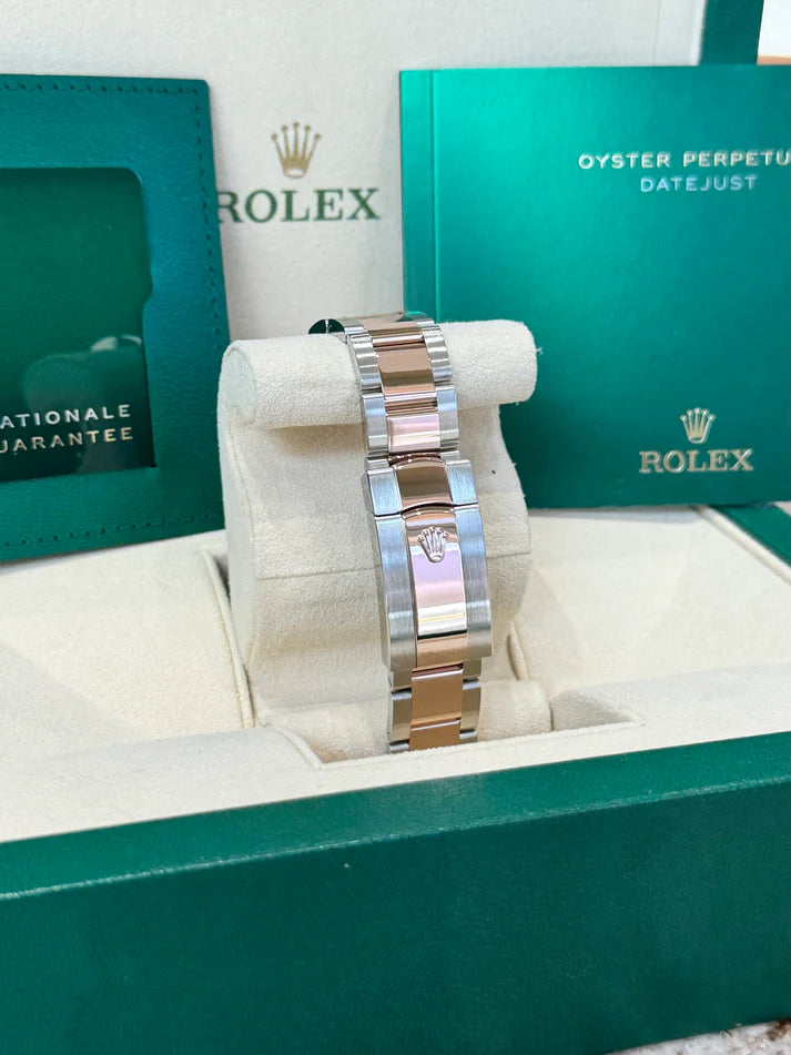 Rolex Datejust 41mm 126301 Sundust Index Oyster Steel and Everose Gold Watch - Image 9