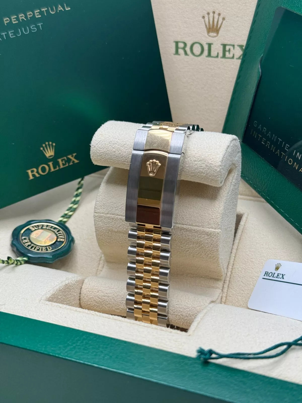 Rolex Datejust 41mm 126333 White Index Oyster Steel and Yellow Gold Mens Watch - Image 9