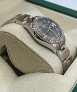 Alternative view of Rolex Datejust m278381-0029/0030 Slate Roman Diamond Dial Diamond-Set Bezel 31mm
