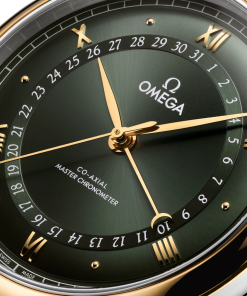 Alternative view of Omega De Ville Prestige 42 mm Green Dial Stainless Steel  18k Yellow Gold Strap 434.23.42.22.10.001