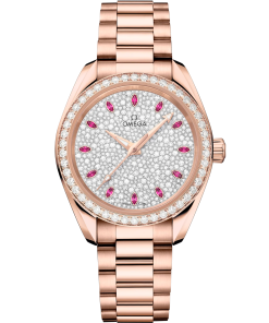 Omega Seamaster Aqua Terra 150M 34 mm Pink Dial with Diamonds Sedna�?18k Rose Gold Bracelet 220.55.34.20.99.007