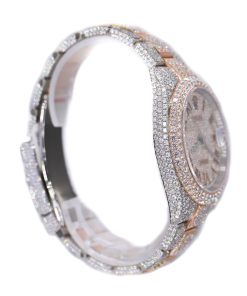 Alternative view of Rolex Datejust II 41mm two-tone oyster strap in rose gold.