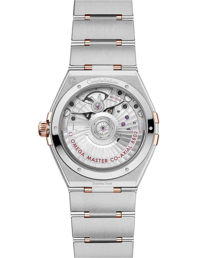 Omega Constellation 34mm White Dial with Diamonds Stainless Steel and Sedna�?18k Rose Gold Bracelet 131.25.34.20.55.001 - Image 2