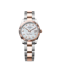 Rolex Datejust m278271-0025/0026 White Mother-of-Pearl 31mm Dial Oyster Bracelet Watch