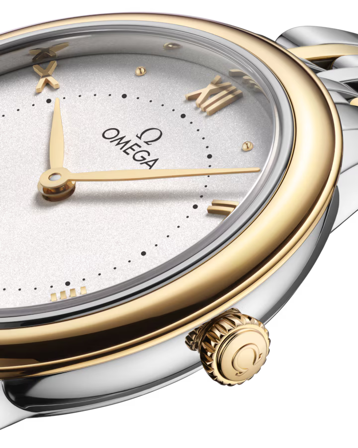 Omega De Ville Prestige 30 mm Silver Dial Stainless Steel and 18k Yellow Gold Bracelet 434.20.30.60.02.002 - Image 4