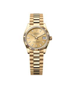 Rolex Datejust m278278-0040 Champagne 31mm Dial President Bracelet Watch