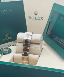 Alternative view of Rolex Lady-Datejust 28mm 279383RBR Silver Diamond Dial Yellow Rolesor Oyster Bracelet