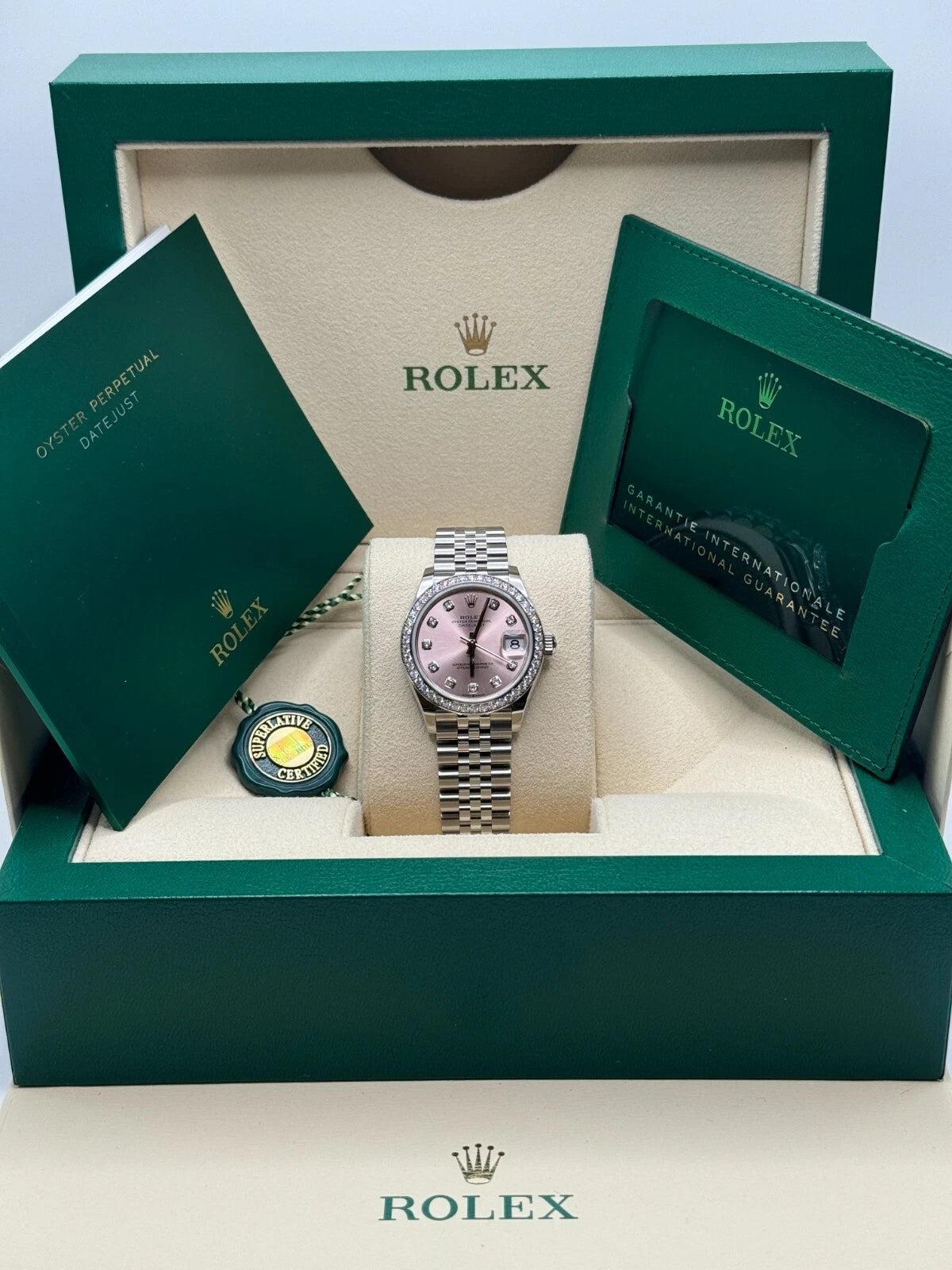 Rolex Lady-Datejust 28mm 279384RBR Pink Dial Oyster Bracelet - Image 7