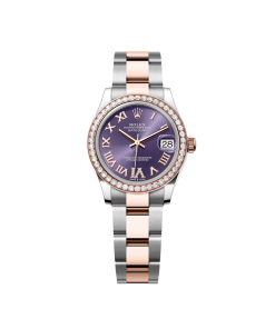 Rolex Datejust m278381-0015/0016 Aubergine Roman Dial 31mm Oyster Bracelet
