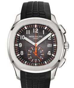 Alternative view of Patek Philippe Aquanaut Black Dial Automatic Men's Chronograph Watch 5968A-001