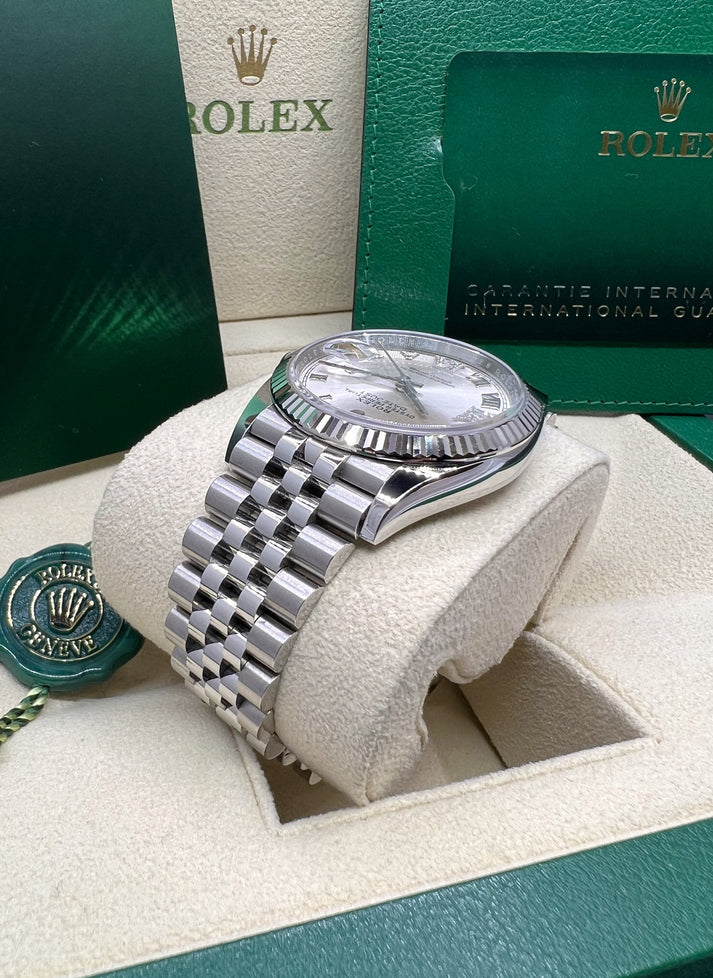 Rolex Datejust 36mm 126234 White Roman Dial Oyster Stainless Steel Mens - Image 13
