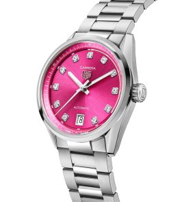 Alternative view of TAG Heuer Carrera Date 36mm Ladies Watch Pink Diamond Dot WBN2318.BA0001
