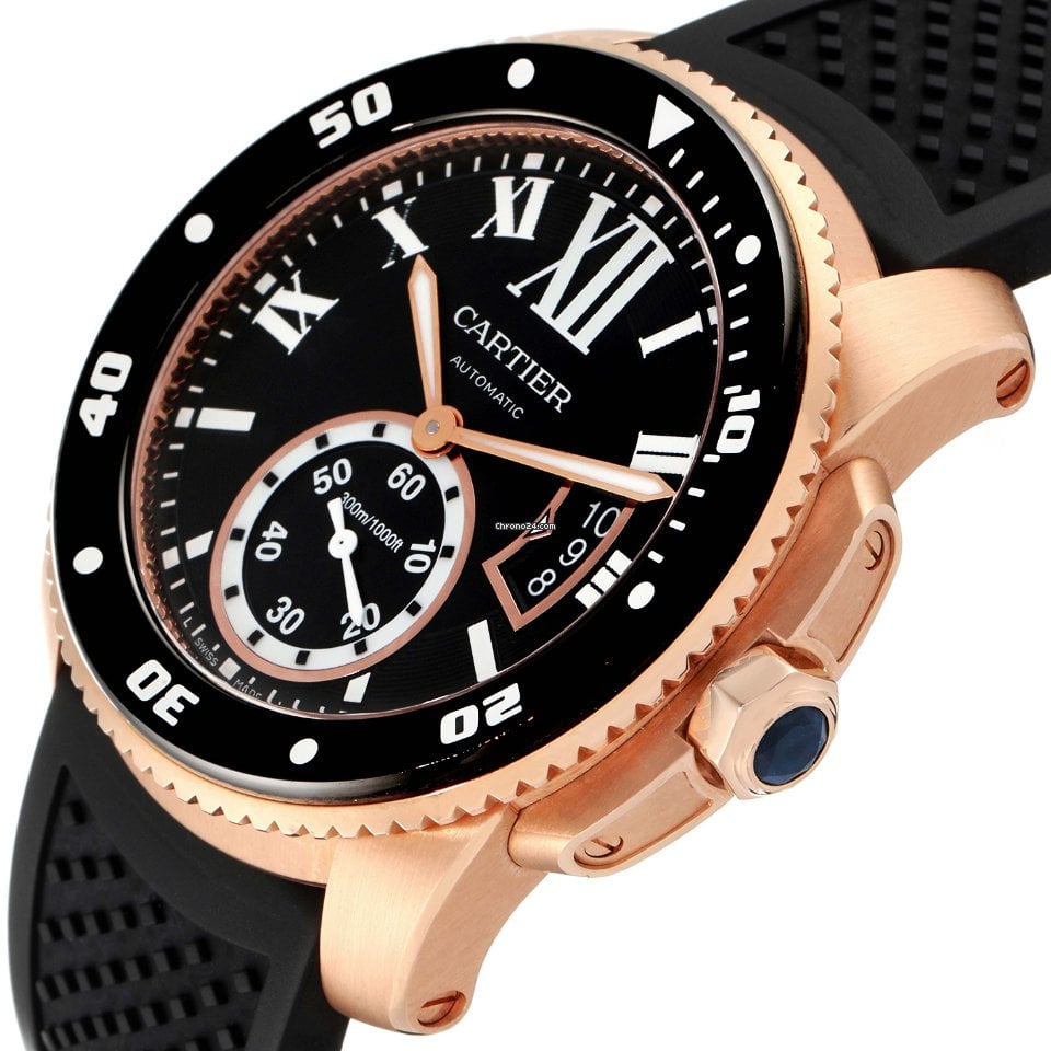 Cartier Calibre Rose Gold Black 42mm - Image 11