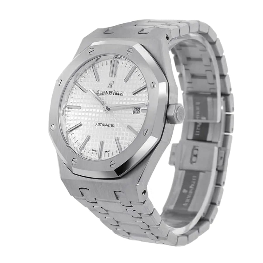 Audemars Piguet Royal Oak 41mm Rhodium-Toned Dial Titanium Bracelet Men's Watch - Image 2