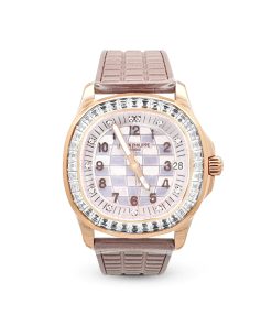 PATEK PHILIPPE  2023  SKU#0006299  AQUANAUT LUCE HAUTE JOAILLERIE 5072R-001 WHITE MOP