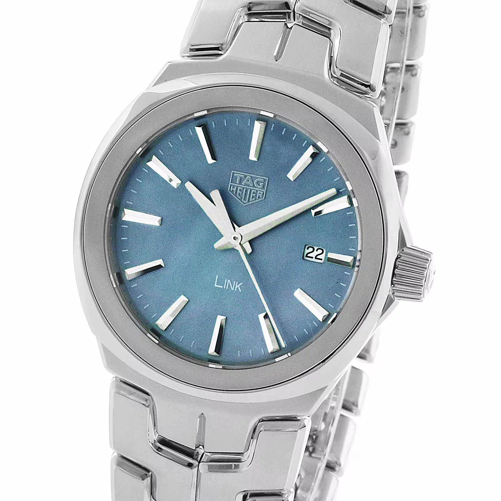 TAG Heuer Link Date Quartz Date Mother Of Pearl Ladies Watch WBC1311.BA0600 - Image 5