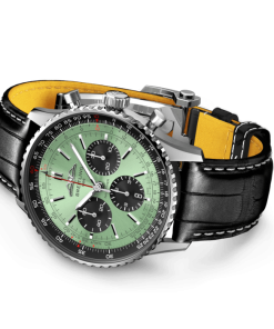 Alternative view of Breitling AB0138241L1P1 Navitimer B01 Green Dial - Νew